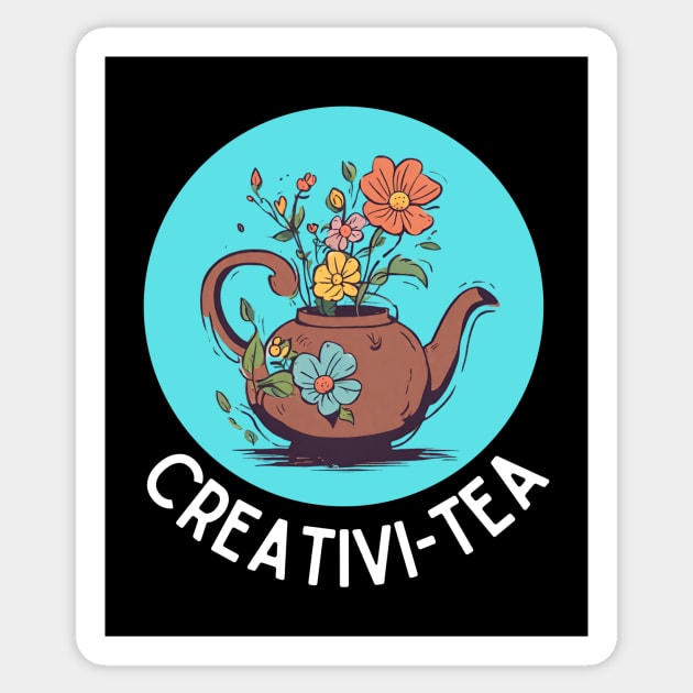 Creativi-Tea | Tea Pun Sticker by Allthingspunny